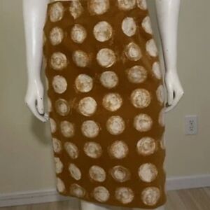 Anthropology MAEVE Polka Dot Pencil Skirt Sz 10